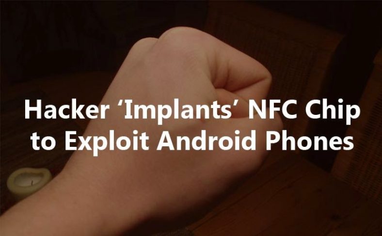 This guy has a chip in his hand that can hack your Android phone