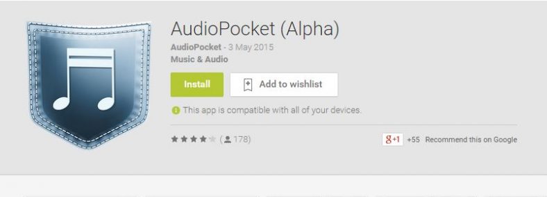 AUDIOPOCKET - LISTEN TO MUSIC FROM YOUTUBE EASILY