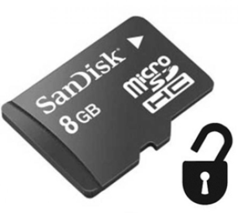 How to remove memory card password