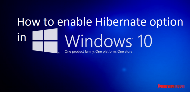 How to enable Hibernate option in Windows 10