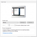 How to open screen saver settings in Windows 10