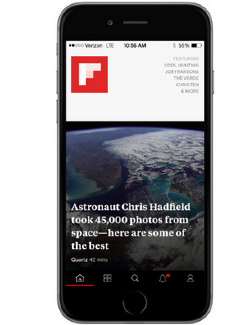 How to increase font size in Flipboard on iOS