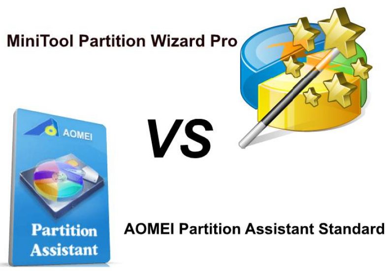 Compare: MiniTool Partition Wizard Pro vs AOMEI Partition Assistant Standard