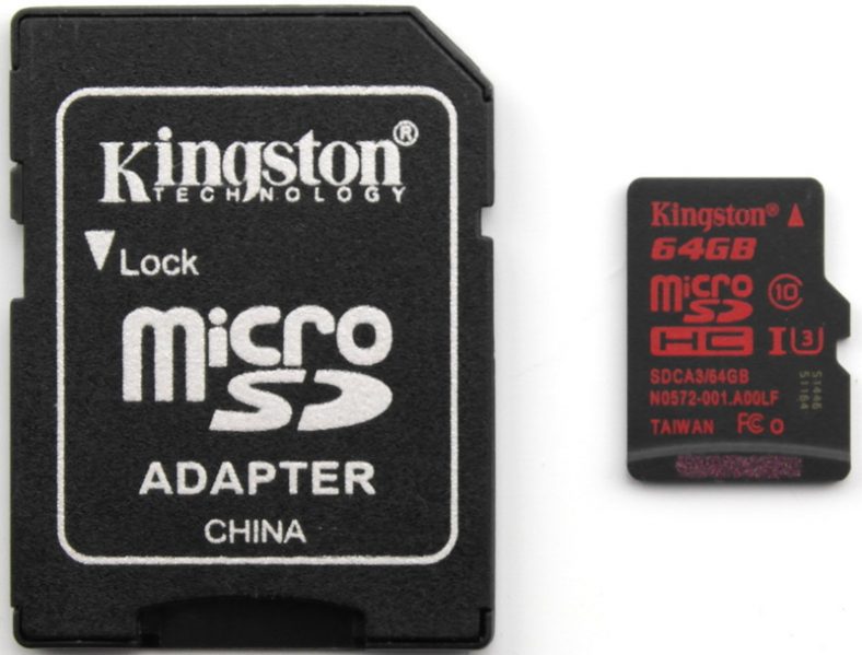 Kingston 64 GB UHS-I U3 microSDHC Memory Card