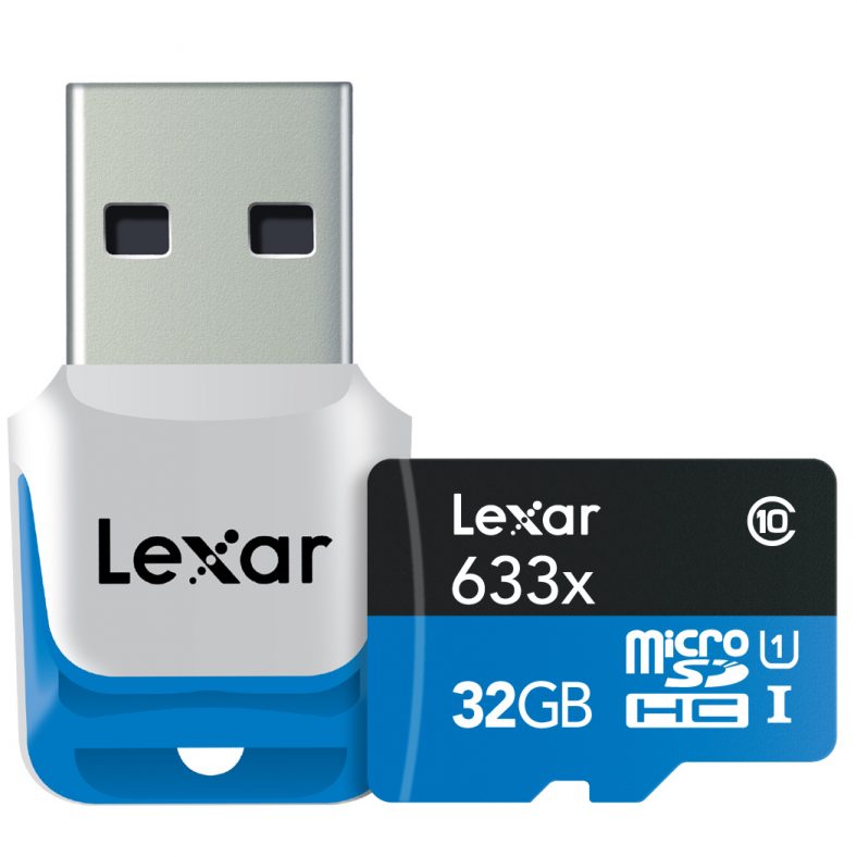 Lexar 32GB microSDHC 633x UHS-I Memory Card