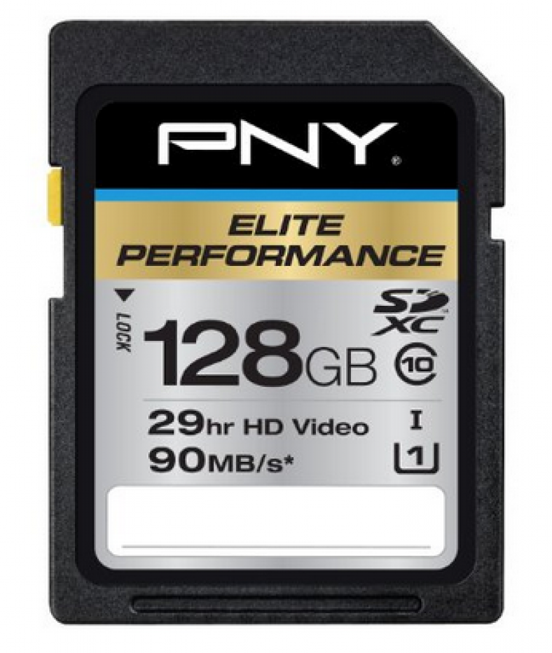 PNY Elite Performance 128GB UHS-1 SDHC Flash Card