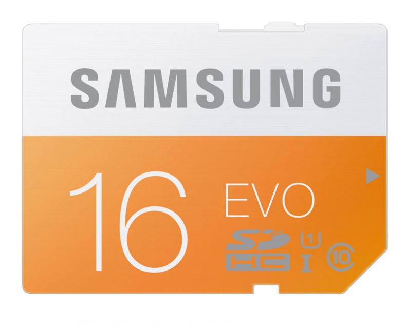 Samsung 16GB EVO Micro SDHC Memory Card