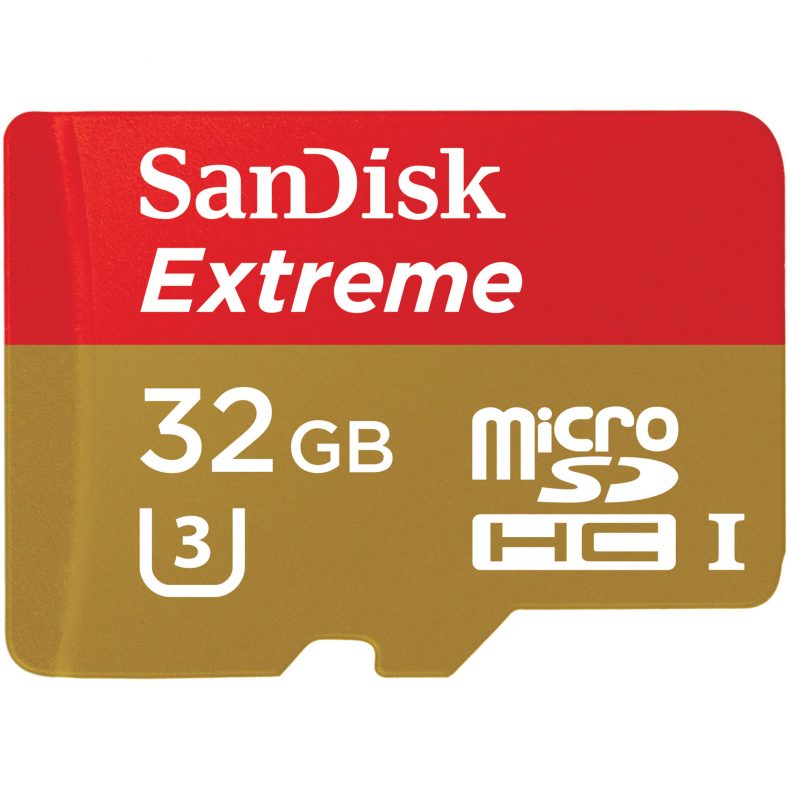 SanDisk 32GB Extreme UHS-I Micro SDHC Memory Card