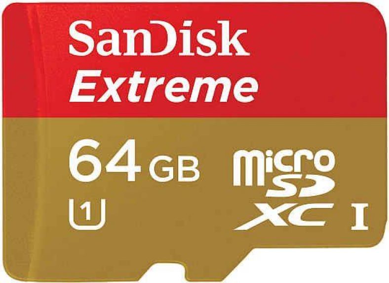 SanDisk 64GB Extreme UHS-I Micro SDHC Memory Card