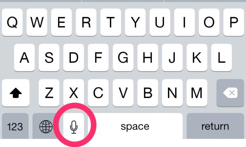 How to remove microphone icon from keyboard on iPhone or iPad