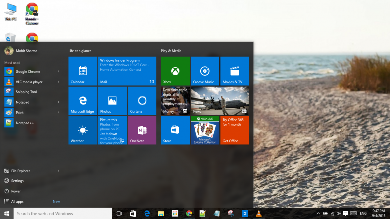 How to make Windows 10 taskbar fully transparent