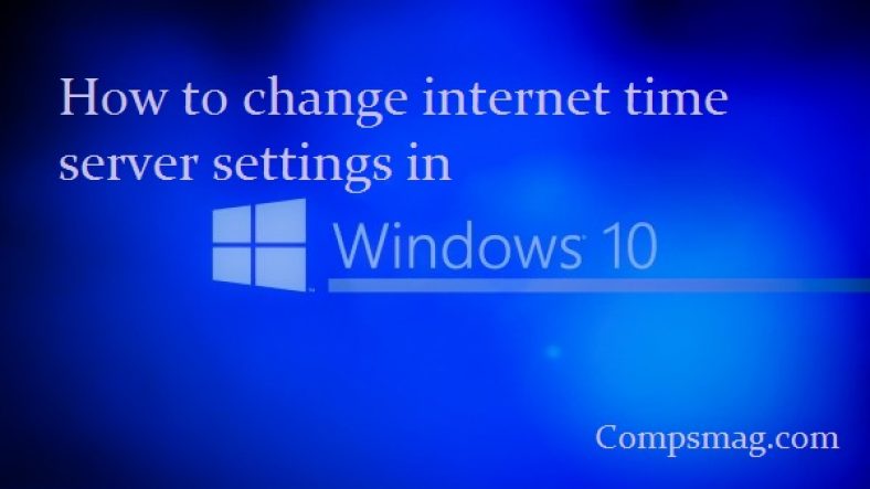 How to change internet time server settings in Windows 10