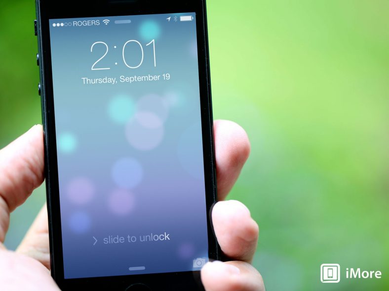 iPhone lock screen in New Version