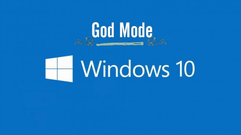Enable God Mode In Windows 10