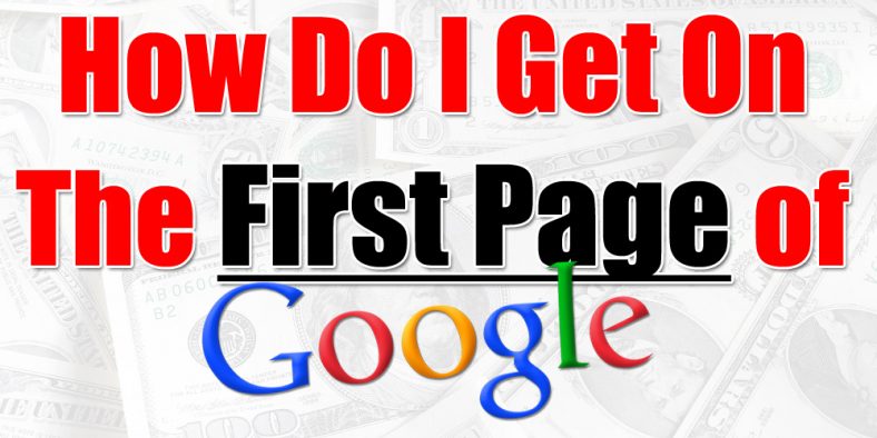 how to get on the first page of google