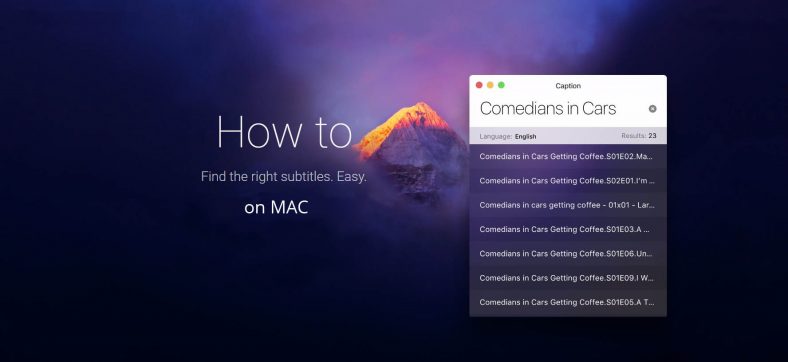 how to download subtitles on mac
