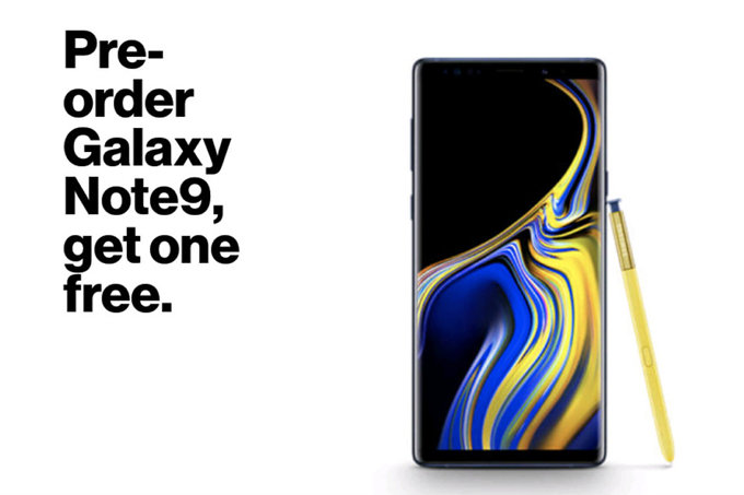 AT & T has Galaxy Note 9 BOGO transaction