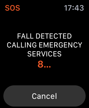 How to use traps for the detection of the Apple Watch, the: Emergency services, remainder of