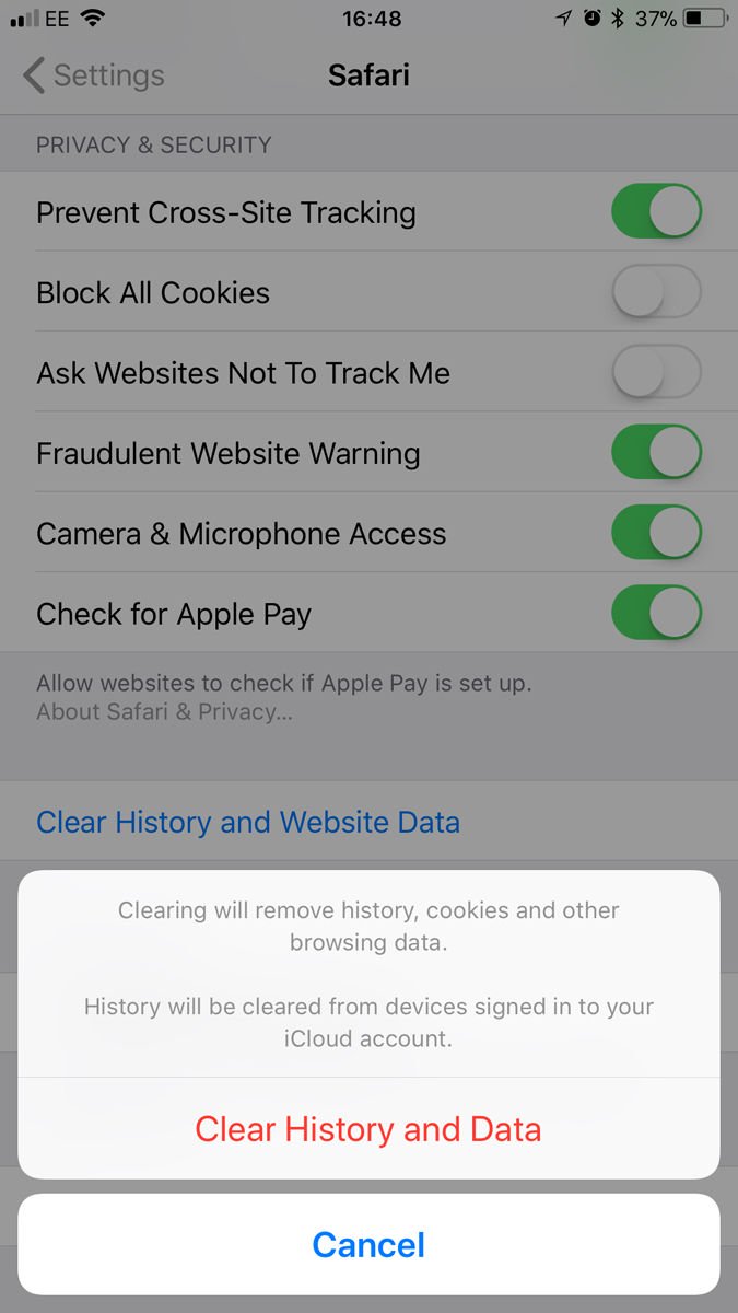 How to delete all web browsing history on iPhone and iPad