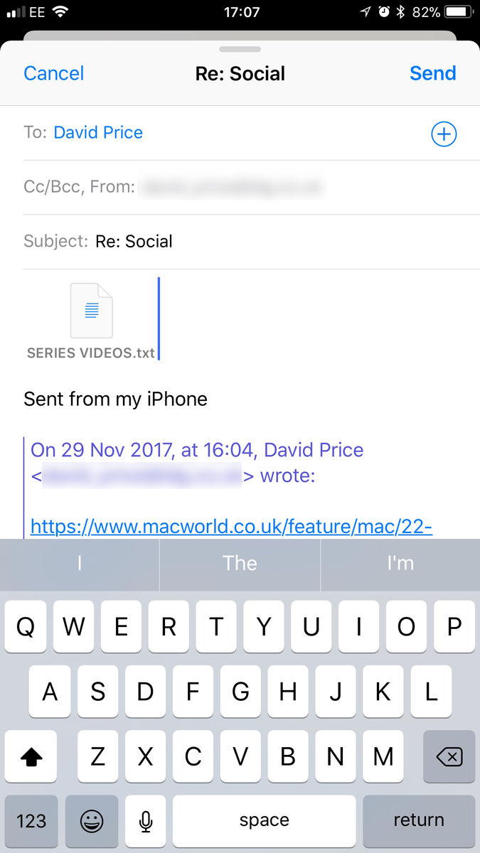 How to send email attachments on iPhone of 2022