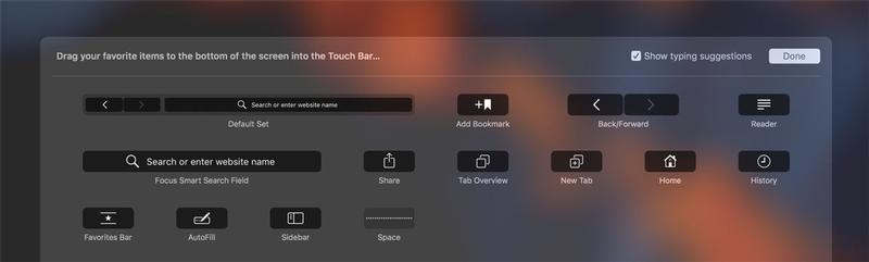 How to use MacBook Pro Touch Bar: Customize Touch Bar in Safari