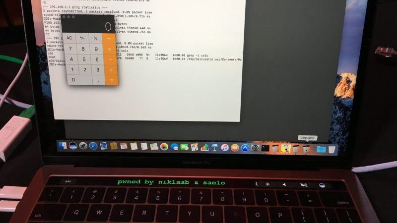 Using Touch Bar on MacBook Pro: Security