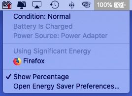 Firefox with battery