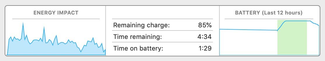 Remaining battery Mac