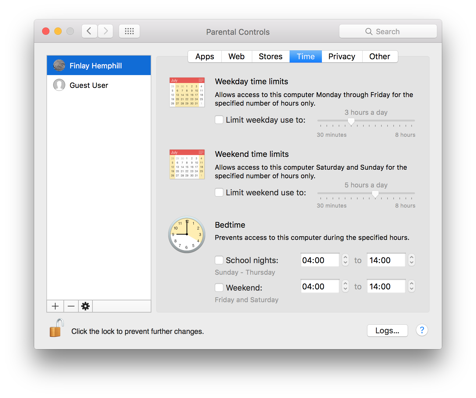 Set up and manage user accounts on a Mac