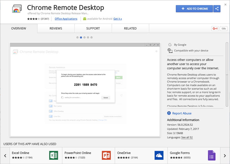 How to screen share Mac, iPhone and iPad: Chrome Remote Access