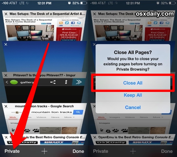 How To Instantly Close All Safari Tabs On IOS 7 For IPad IPhone 