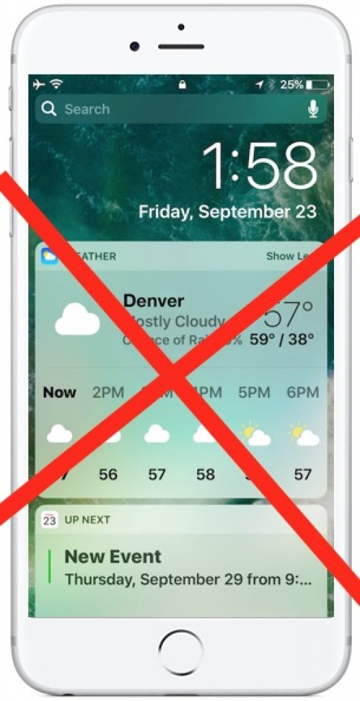 How To Disable Widgets At Lock Screen On Ios 11 And Ios 10 Compsmag