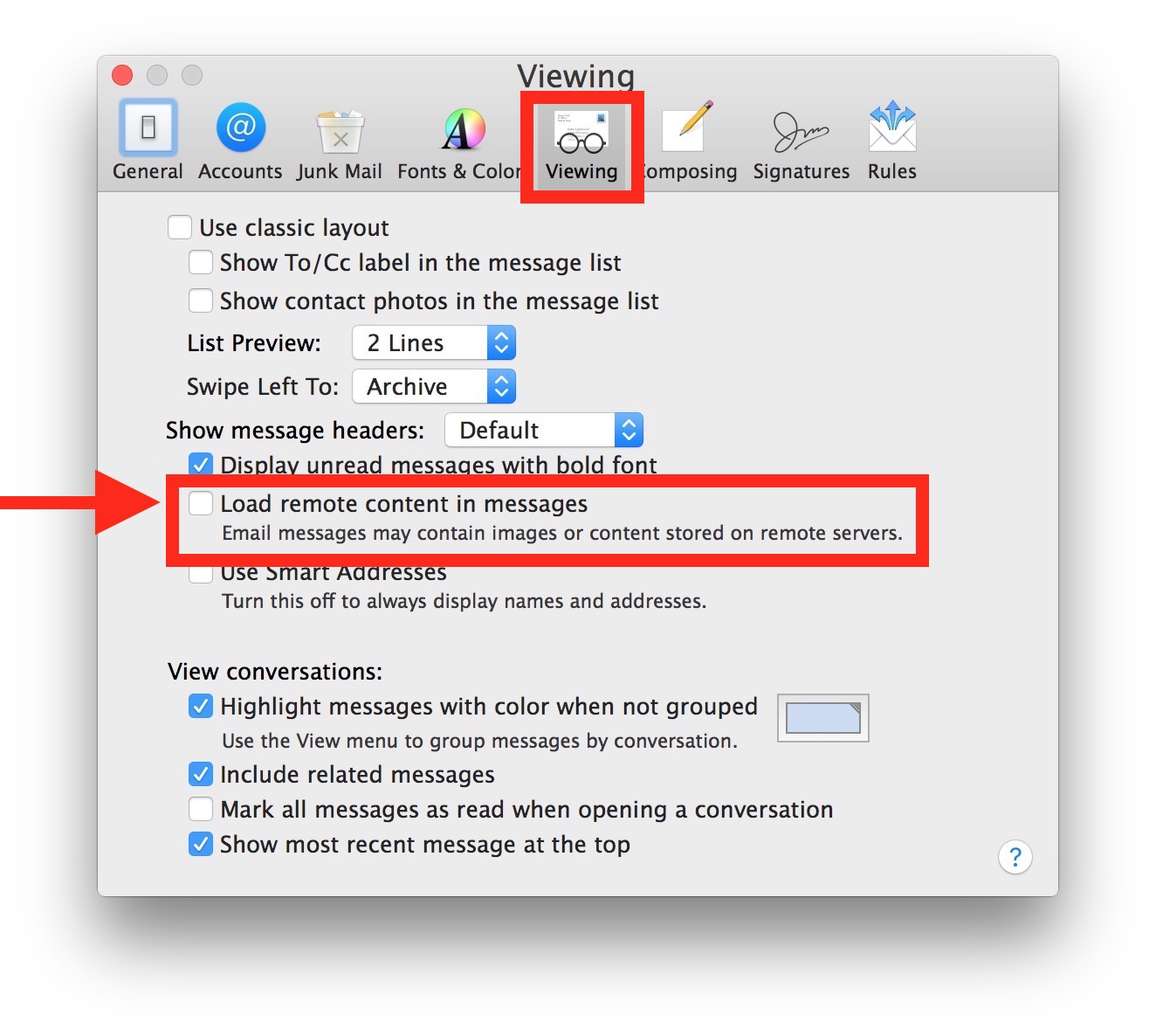 How to Disable Loading of Remote Content & Images on Mail for Mac - Compsmag