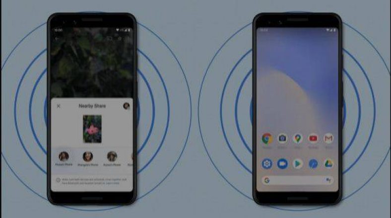 How to use the Share near Android to quickly send photos to another Android