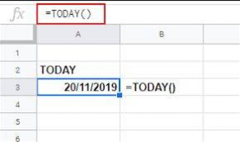 How To Display Current Date in Google Sheets