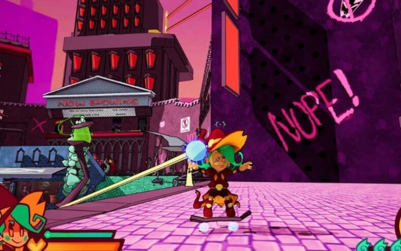 A free game featuring skateboard witches battling corporate evil has at last been released