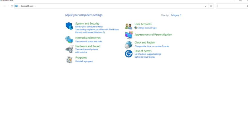 Control Panel Not Opening on Windows