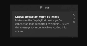 How to fix Display Connection Might be Limited issue