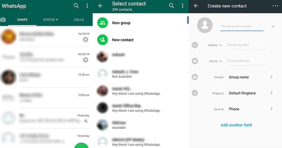 Add Contacts to WhatsApp