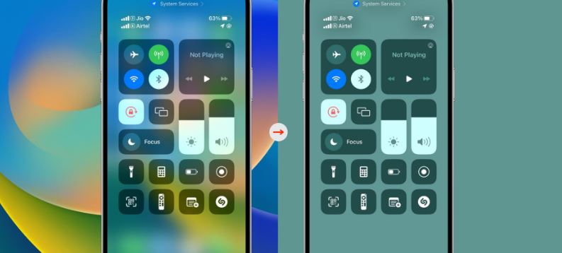 How to Reduce Transparency on iOS Device