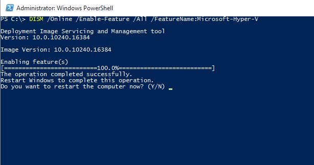 How to Enable Hyper-V in Windows