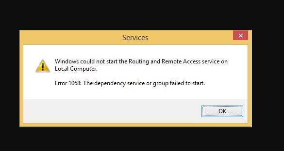 Fix Error code 1068: Dependency Service Failed to Start