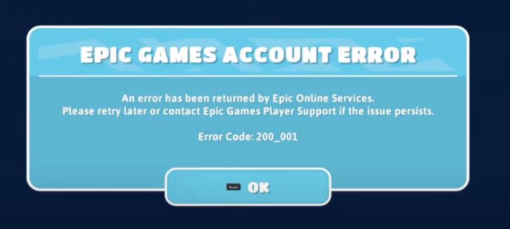 Fix: 'Fall Guys Error Code 200_001' issue