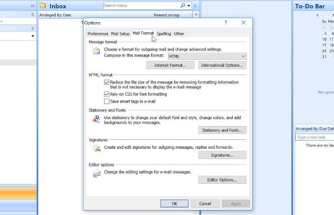 How to Change Default Outlook Font and Size