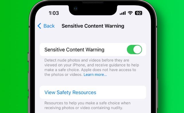 (iOS 17) How to Enable Sensitive Content Warning on iPhone
