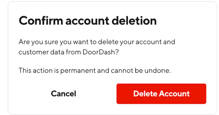How to Delete DoorDash Account