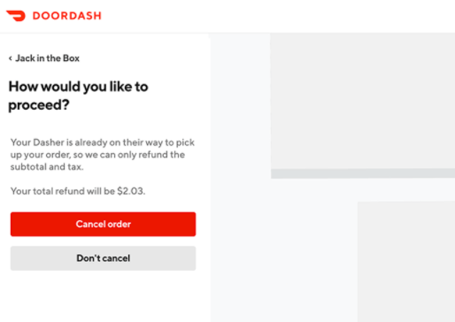 How to Cancel Your DoorDash Order