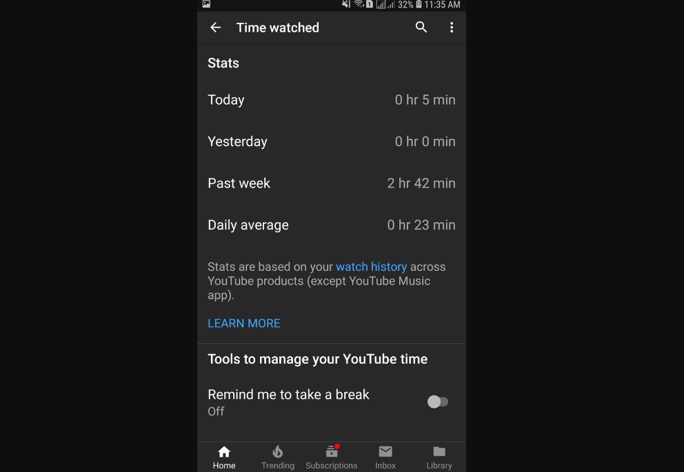 How to View YouTube Total Hours Watched