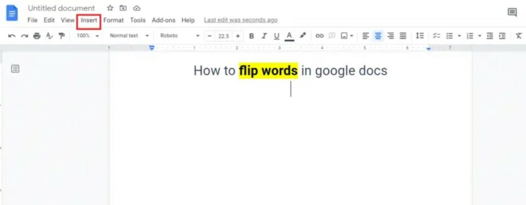 How to Flip an Image in Google Docs