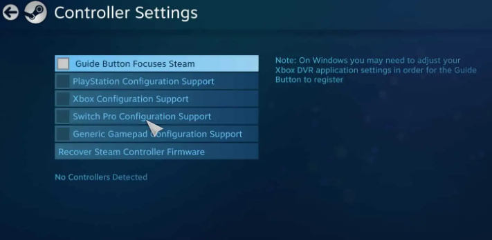 Fix: 'Steam Not Detecting Controller' issue